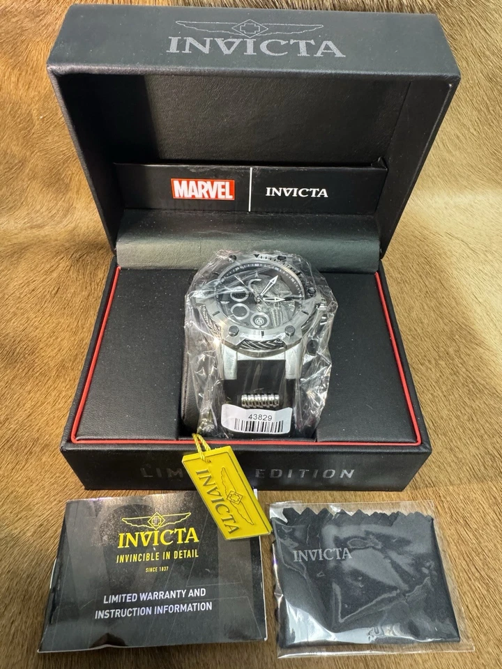 Invicta Bolt Marvel Punisher Mens 52mm Limited Edition #3 Quartz Watch 43829