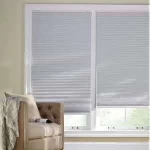 HOME DECORATORS Shadow White Cordless Blackout Cellular Shades 36.375" W x 64" L - Picture 1 of 7