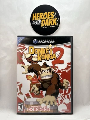 Donkey Konga 2 con Manual PROBADO FUNCIONANDO Nintendo Gamecube Foto 1 de 4