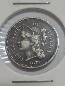 1873 three cent nickel - Picture 1 of 2
