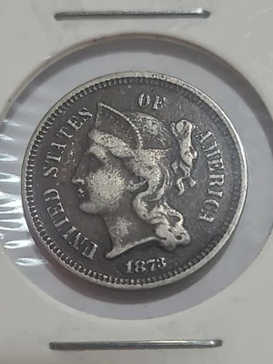 1873 three cent nickel - Image 1 of 2