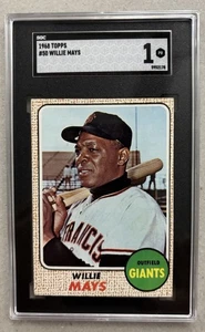 1968 Topps #50 Willie Mays SGC 1 PR - Bild 1 von 2