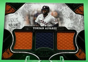 2025 Topps Tier One Yordan Alvarez Triple Relic /49 #T1R-YA Houston Astros - Bild 1 von 3