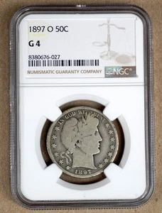 1897-O BARBER HALF DOLLAR NGC G4 676027 - Picture 1 of 2