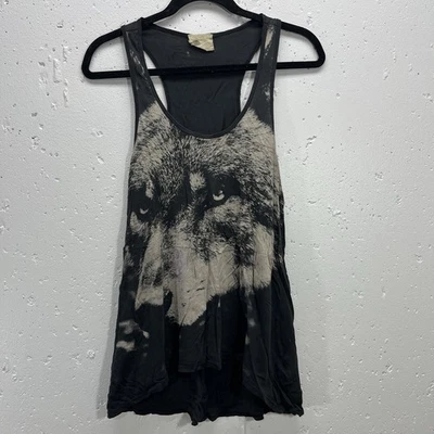 Idlewild Nordstrom Womens XS Wolf Face Tunic Tank Top Racerback Flowy - Image 1 of 4