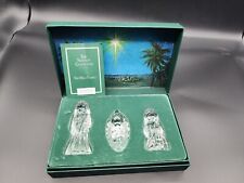 Marquis Waterford Crystal 3PC Nativity Collection " The Holy Family"  Christmas