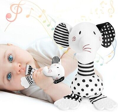 Baby Sensory Rattle Toys 0-6 Months - Black And White Toys Soft Rattles Shaker • 9.99£