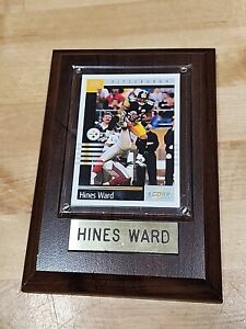 Pittsburgh Steelers Hines Ward 2003 Score Card 4.5" x 6.5" Wooden Wall Display ¿