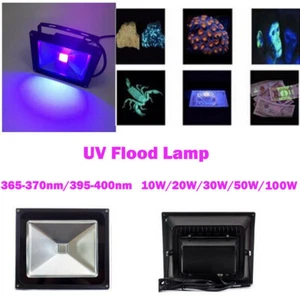 30W 50W 100W UV Glue Curing 395nm 365nm High Power LED Floodlight lamp With Plug - Picture 1 of 22