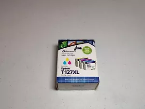 NEW Epson 127XL Remanufactured Color Ink Cartridges Cyan Magenta Yellow FREESHIP - Picture 1 of 6