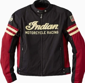 Indian Motorcycle Men's Textile Flat Track Racing Riding Jacket - Bild 1 von 5