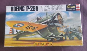 vintage Revell 1/72 scale Boeing P-26A, model kit. See description/photo's.