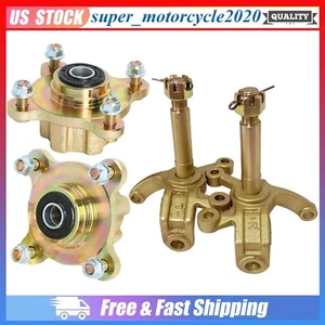 Bujes de rueda delantera de 4 pernos nudillos de husillo de dirección para moto de cross go kart ATV quad - Imagen 1 de 13