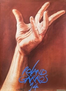 Ernest Pignon-Ernest, 'Roland-Garros 94' Official Original Vintage Poster, 1994 - Bild 1 von 6