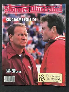 Barry Switzer Tom Osborne 1988 Sooners Illustrated Mag Oklahoma Sooners Football - Picture 1 of 5