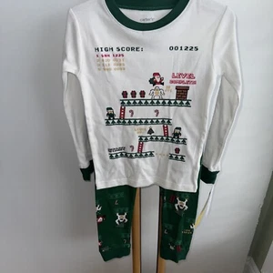 Carter’s Pjs Game Santa Pajamas Size 4 Unisex  NWT NEW - Picture 1 of 4