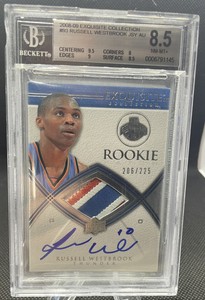 BGS 8.5 10 Russell Westbrook 2008-09 Exquisite #93 Rookie /225 RC Auto RPA