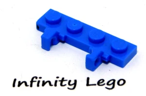 5 LEGO Blue Hinge Plate 1 x 4 with Locking 2 Single Stubs (44568 51483) - Imagen 1 de 2