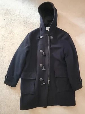 L.L. Bean Men's Wool Toggle Hpoded Pea Coat - Image 1 of 3