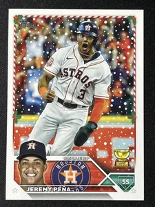 Copa Trofeo Novato Jeremy Peña #H192 Topps Holiday #H192 Houston Astros 2023 - Imagen 1 de 2