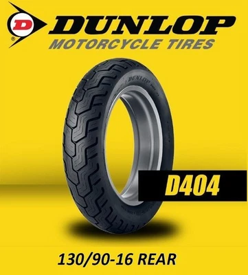 Neumático trasero Dunlop 130/90-16 D404 Honda Shadow Magna 500 700 1983 1984 1985 Foto 1 de 2
