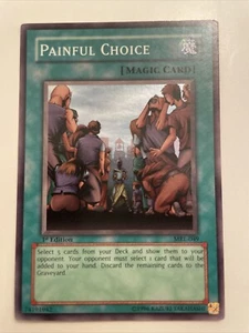Yu-Gi-Oh! TCG Painful Choice Magic Ruler MRL-049 1st Edition Super Rare LP - Picture 1 of 4