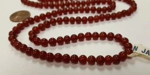 200 CORNELIA DE VIDRIO MARCA CEREZA JAPONESA DE COLECCIÓN 5mm. CUENTAS REDONDAS SUAVES 4558 - Imagen 1 de 4