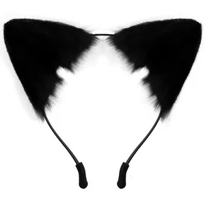 Cat Ears Headband Halloween Furry Headband Animal Ears Headband Halloween Chr... - Picture 1 of 7