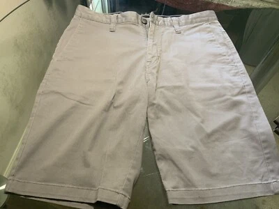 Volcom Shorts Mens 32 Gray Grey Flat Front Board Skateboarder Casual Shorts - Image 1 of 3