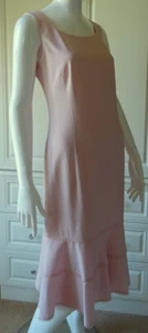 ESCADA DUSKY PINK SHIFT DRESS 40 UK 14 - Picture 1 of 17