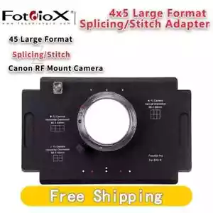 Adaptador de empalme de gran formato Fotodiox para cámara Graflex Graphic 45 a Canon RF - Imagen 1 de 6