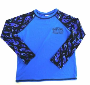 Ron Jon Surf Shop Grand Turk Long Sleeve compression T Shirt kids size 10 blue - Picture 1 of 4