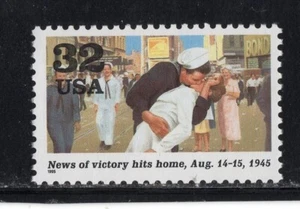 2981i * NOTICIAS DE VICTORIA GOLPEA CASA * Sello postal de EE. UU. MNH - Imagen 1 de 1