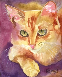 Hochauflösender Druck von Original Fine Art Aquarell von Ron Krajewski - Bild 1 von 4