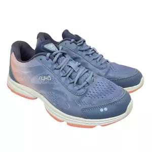 Ryka Women’s Devotion Plus 3 Athletic Training Sneakers Blue/Pink Size 8.5M - Picture 1 of 8