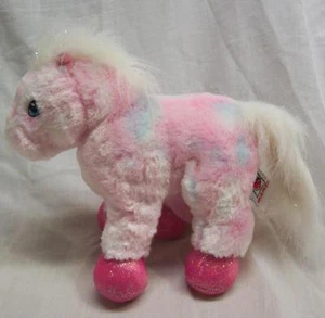 Ganz SOFT PINK WHITE & BLUE PONY HORSE 8" Plush STUFFED ANIMAL Toy - Picture 1 of 3