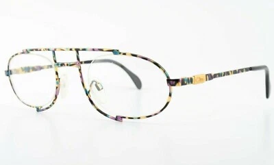 CAZAL Brille Mod. 753 Col. 418 53[]26 140 Metal Frame M-L Multicolor Oval 1990s - Bild 1 von 4