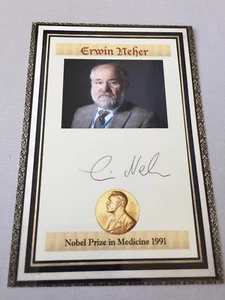 ERWIN NEHER Nobel Prize Medicine 1991 signed photograph 4 x 6 - Picture 1 of 1