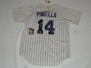 LOU PINIELLA SIGNED #14 NEW YORK YANKEES JERSEY 77-78 WSC LICENSED JSA COA - Picture 1 of 3