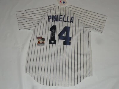 LOU PINIELLA SIGNED #14 NEW YORK YANKEES JERSEY 77-78 WSC LICENSED JSA COA - Image 1 of 3