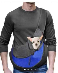 Pet Puppy Dog Carrier Travel Shoulder Bag Mesh Sling Carry - Picture 1 of 2
