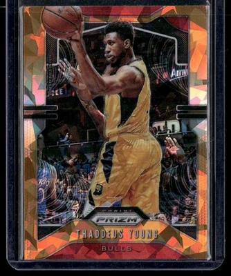 Panini Prizm #217 Thaddeus Young Prizms Orange Ice 2019-20 Foto 1 de 2
