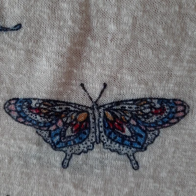 Feiner, Leichter Boucle Pulli Gr. XS  Weiß mit imitiertem Blusenansatz - Bild 1 von 3