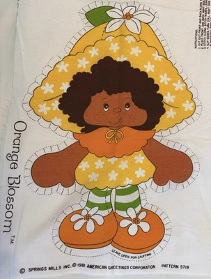 Tecido de morango shortcake flor de laranjeira corte e costura - Imagem 1 de 4