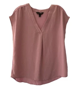Women’s Banana Republic SZ S Pink Sleeveless V-Neck Top Blouse Lightweight - Picture 1 of 9