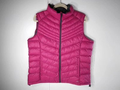 Chaleco acolchado Xersion rosa premium empaquetable para mujer talla XL plumón nailon usado en excelente estado Foto 1 de 4