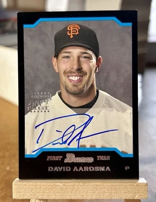 Autógrafo Bowman 2004 primer año David Aardsma (AU,RC) #174 - SF Giants Foto 1 de 2