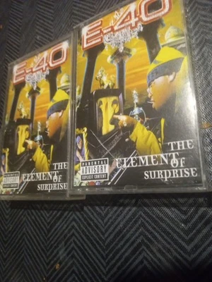 E-40 The Element Of Surprise (1998) Rap  Cassette Tapes 1 & 2 COMPLETE Tested  - Image 1 of 4