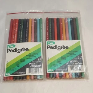 2 Packs VTG 1977 Colored Crayons Pencils by Pedigree EMPIRE NOS Deadstock - Picture 1 of 3
