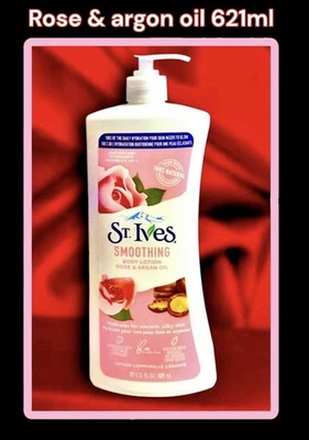 Loção Corporal Suavizante St. Ives Óleo de Rosa e Argônio GRANDE 621ml VEGANO - Imagem 1 de 4